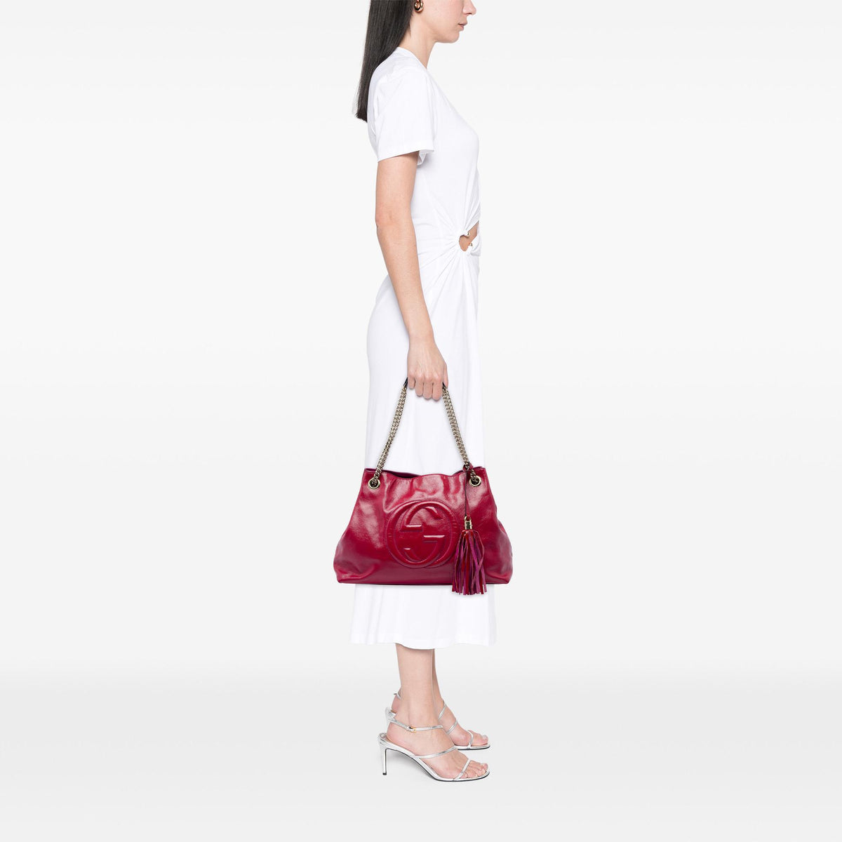 Gucci Medium Patent Soho Chain Tote