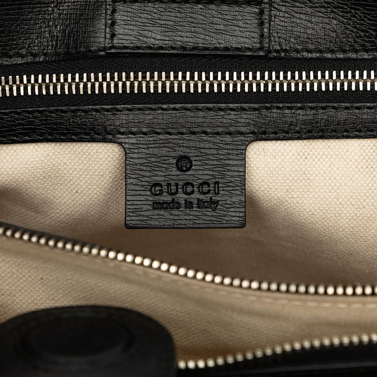 Gucci Medium Printed Calfskin Bamboo Satchel