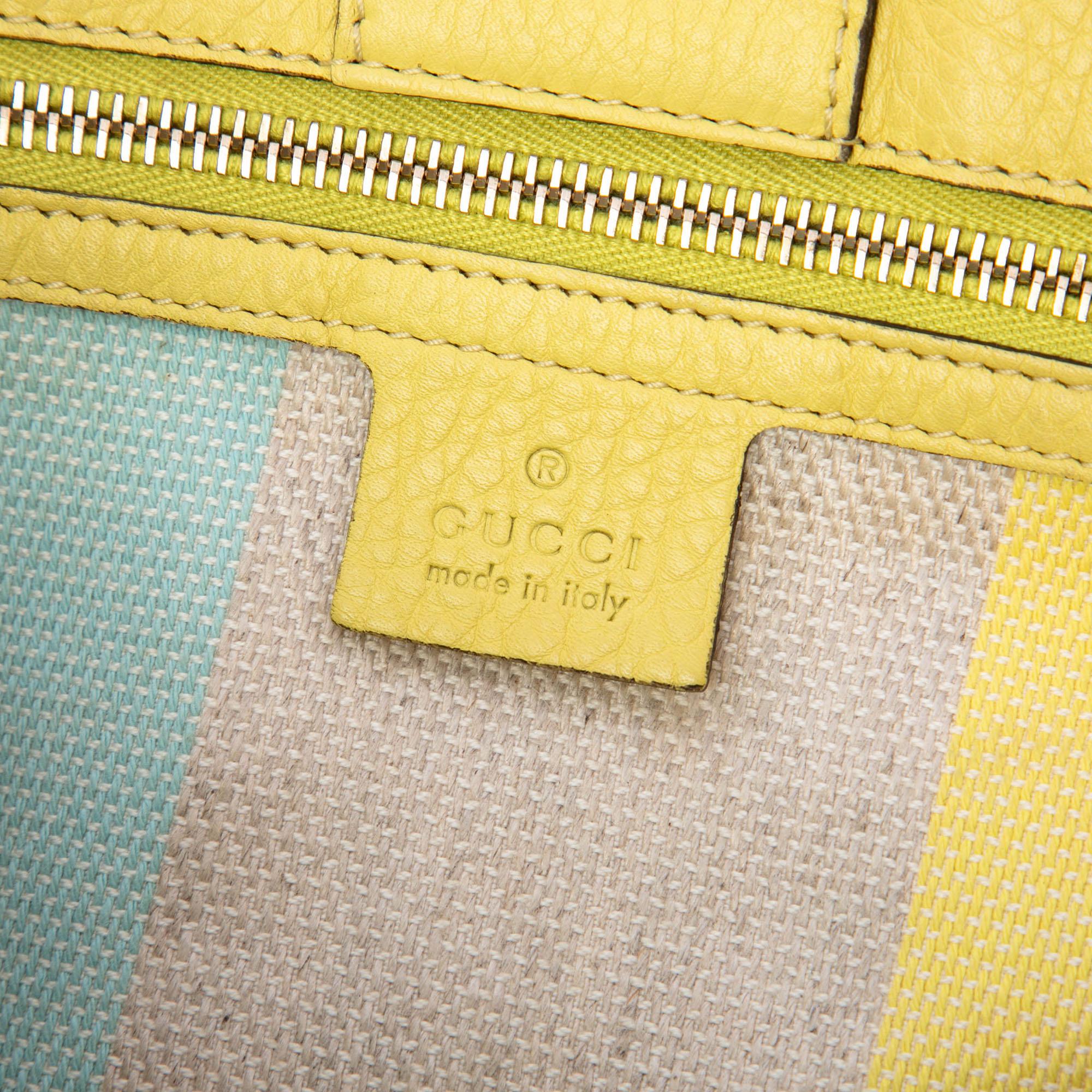 Gucci Medium Raffia Bamboo Shopper Satchel