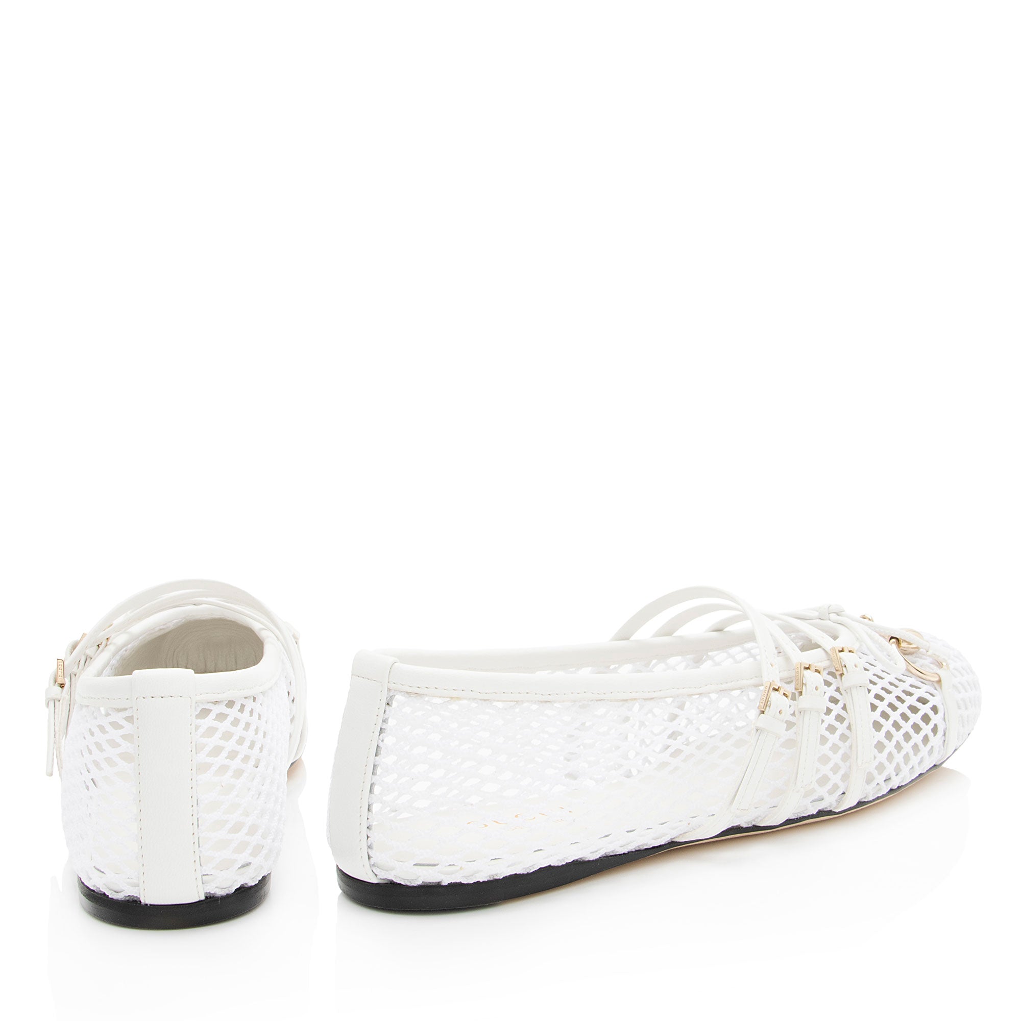 Gucci Mesh Horsebit Ballet Flats - Size 8 / 38