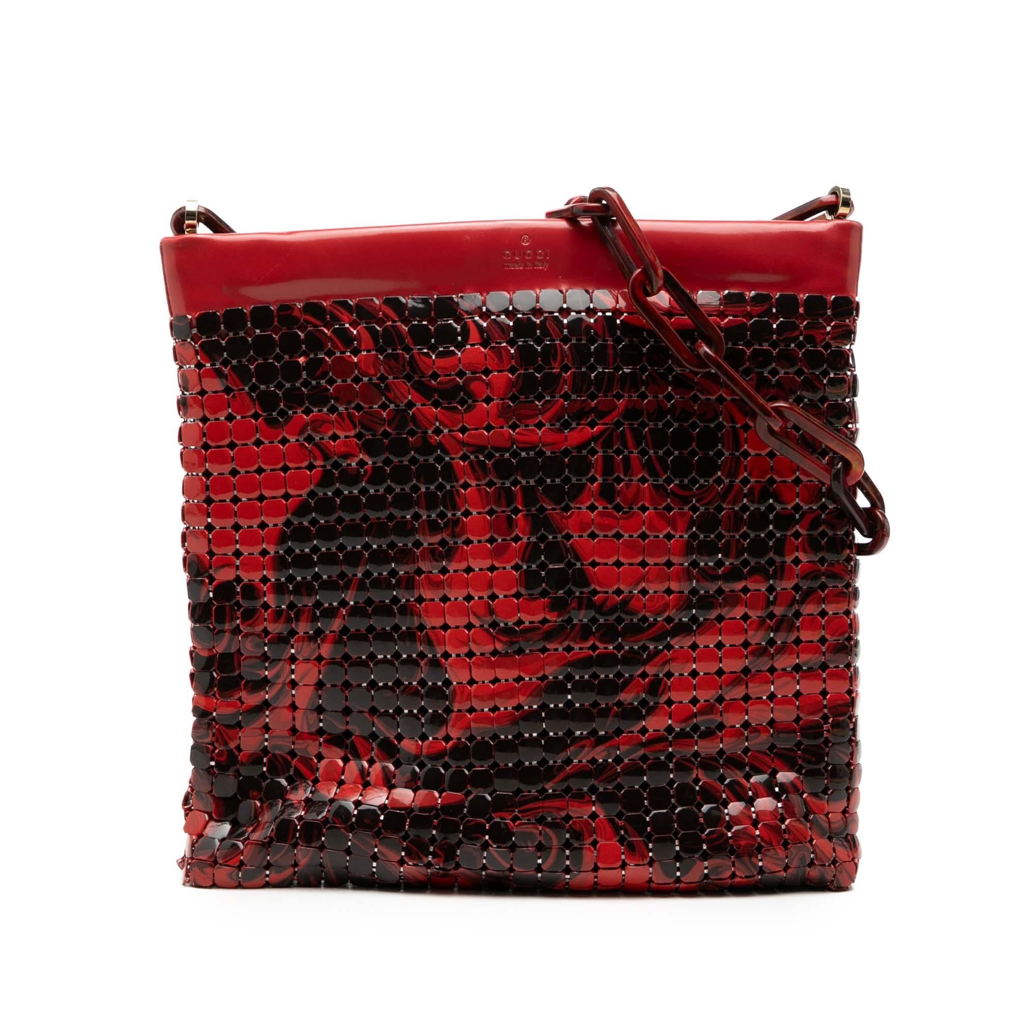 Gucci Metal Abstact Lava  Chainmail Shoulder Bag
