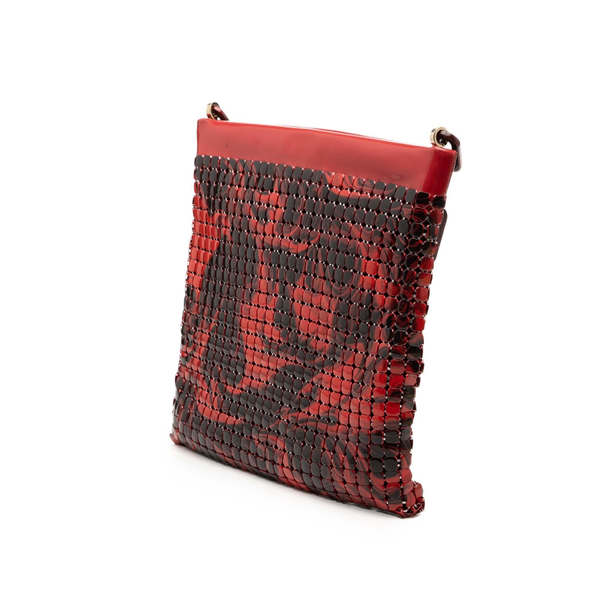 Gucci Metal Abstact Lava  Chainmail Shoulder Bag