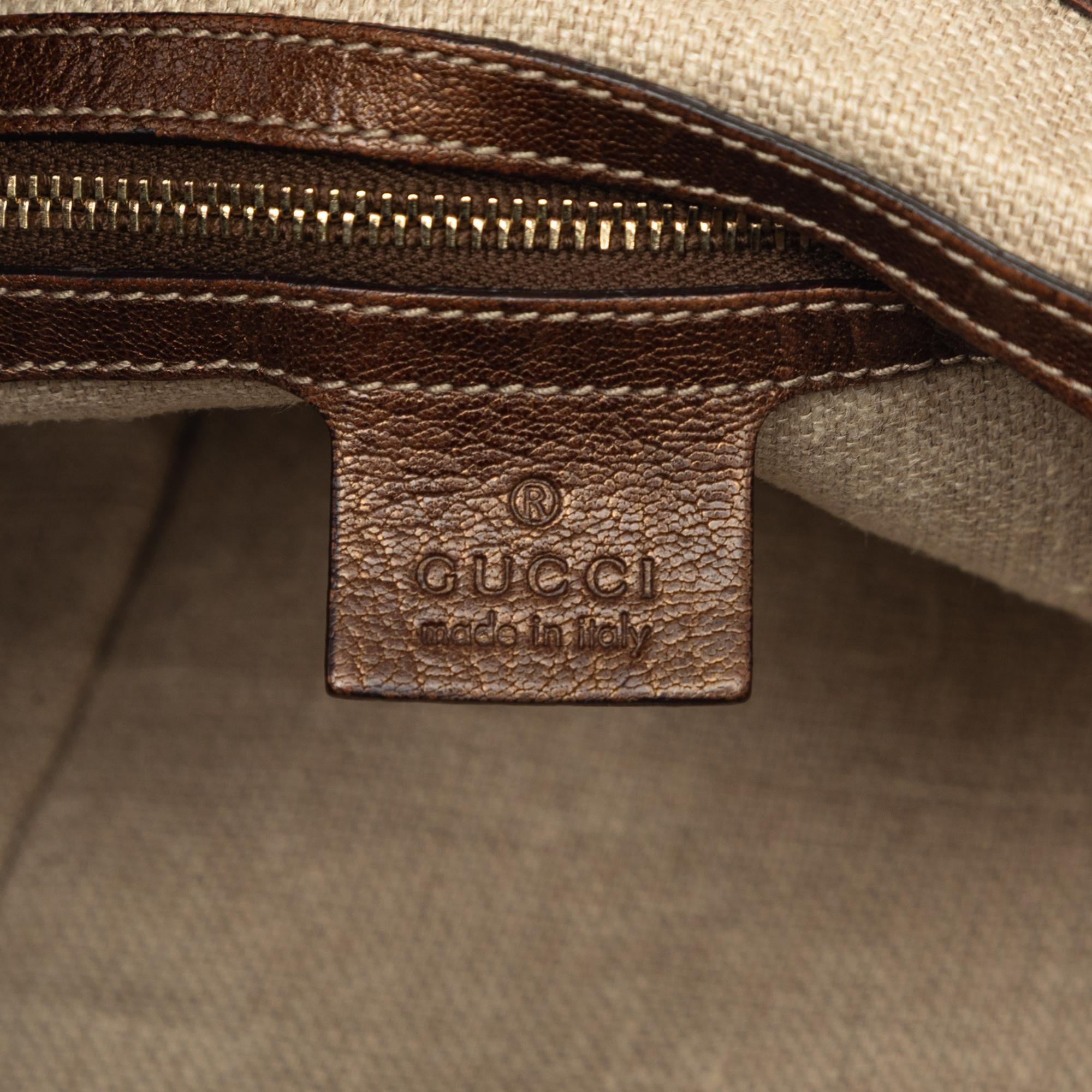 Gucci Metallic Calfskin Capri Chain Tote