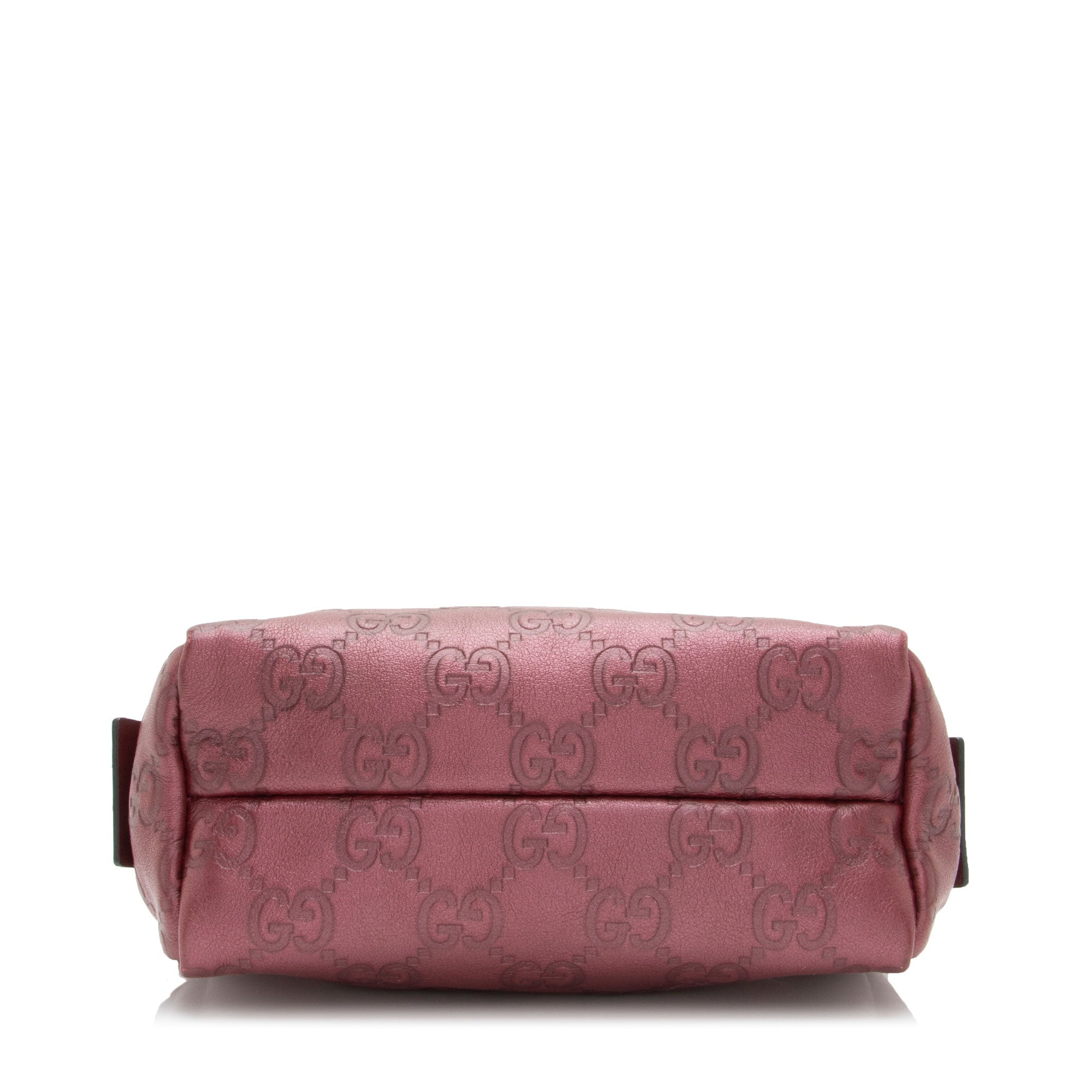Gucci Metallic Guccissima Leather Cosmetic Case (SHF-GVRdPQ)