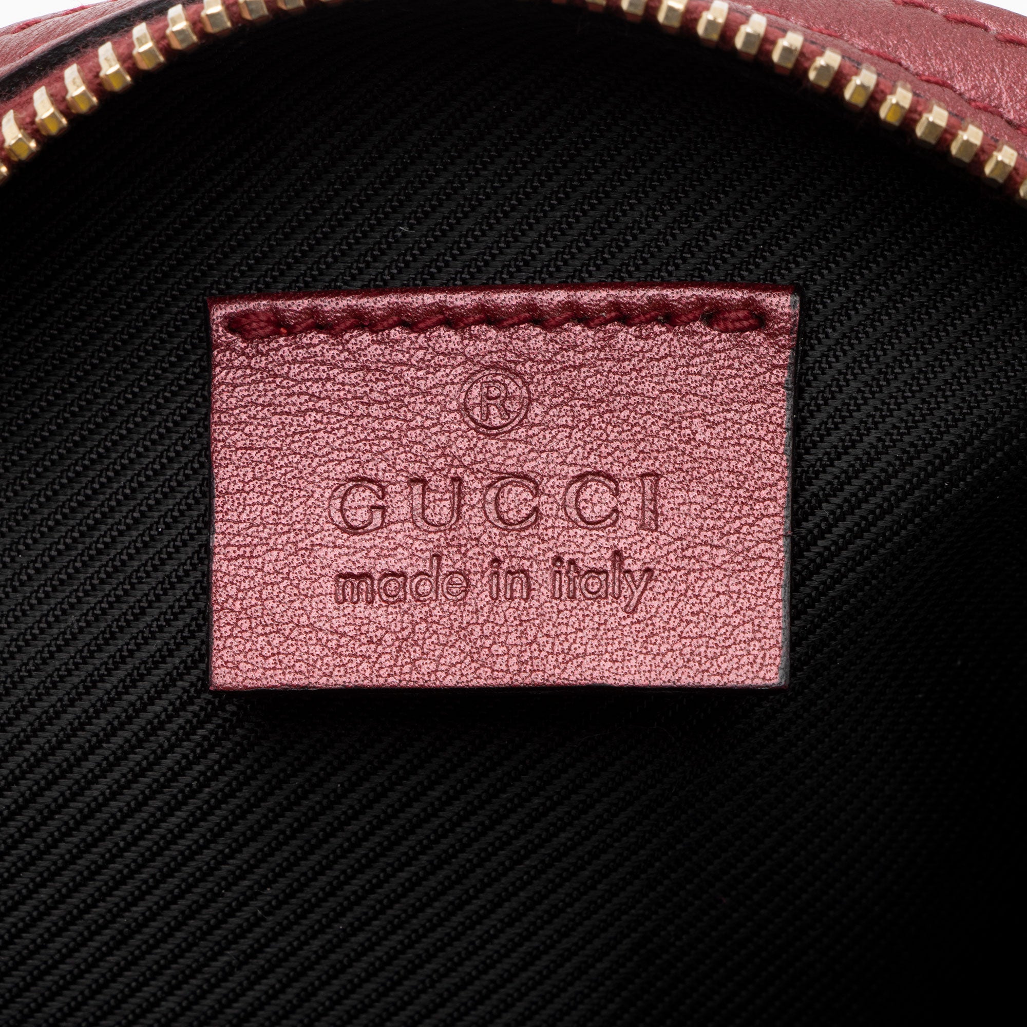 Gucci Metallic Guccissima Leather Cosmetic Case (SHF-GVRdPQ)