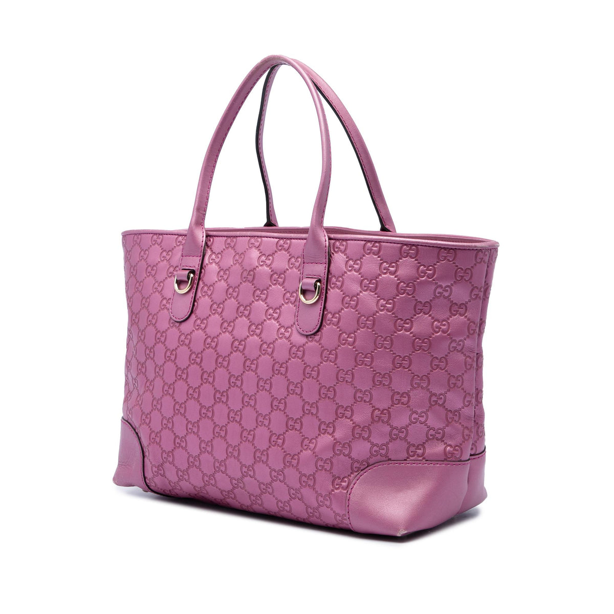 Gucci Metallic Guccissima Heart Bit Tote