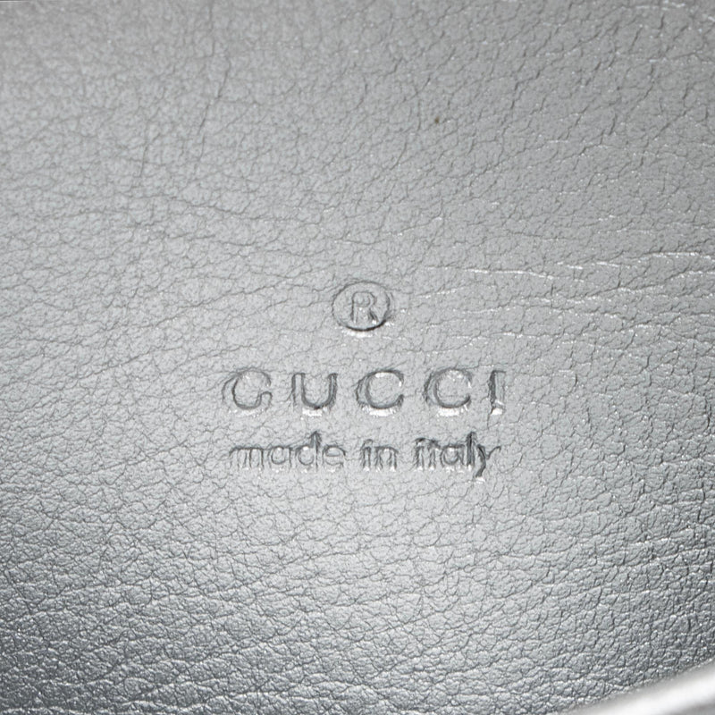 Gucci Metallic Guccissima Leather Card Case (SHF-euO3ug)