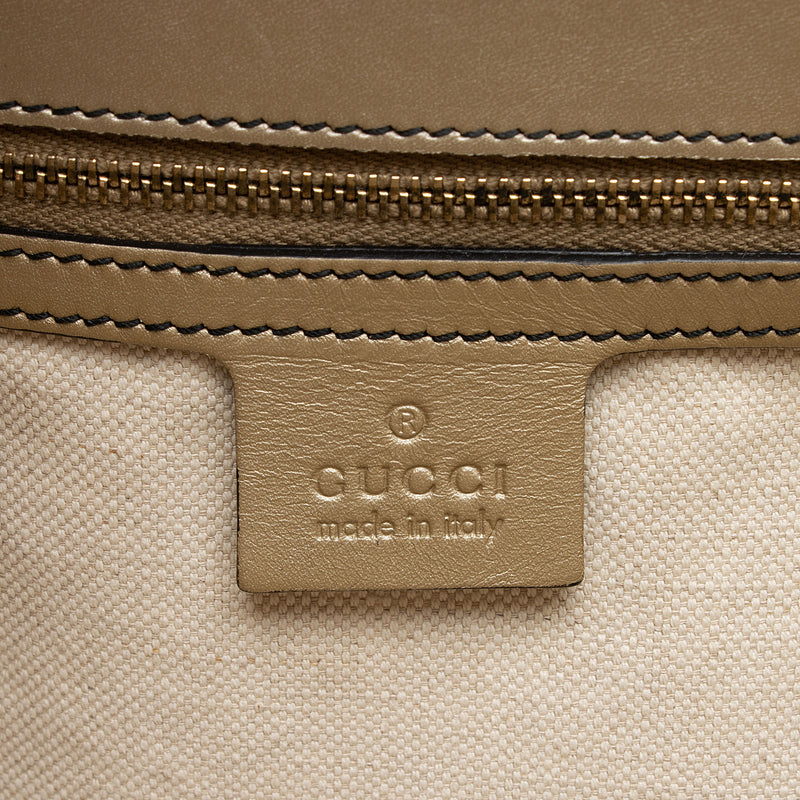 Gucci Metallic Guccissima Leather Emily Large Shoulder Bag (SHF-tKZxyz)