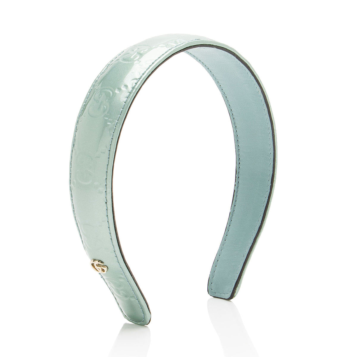 Gucci Metallic Guccissima Leather Headband