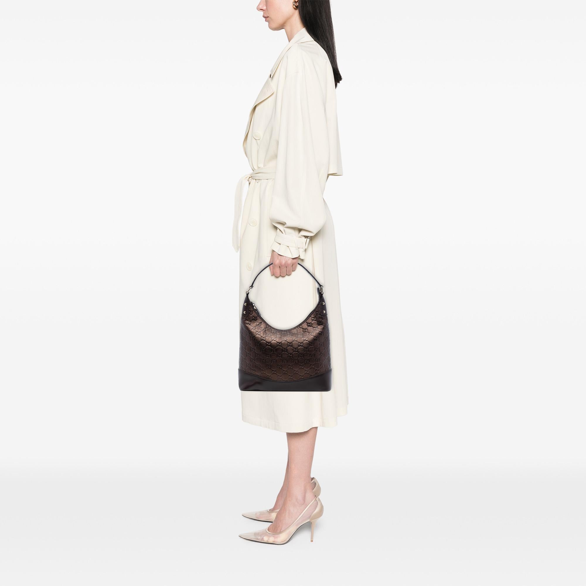 Gucci Metallic Guccissima Shoulder Bag