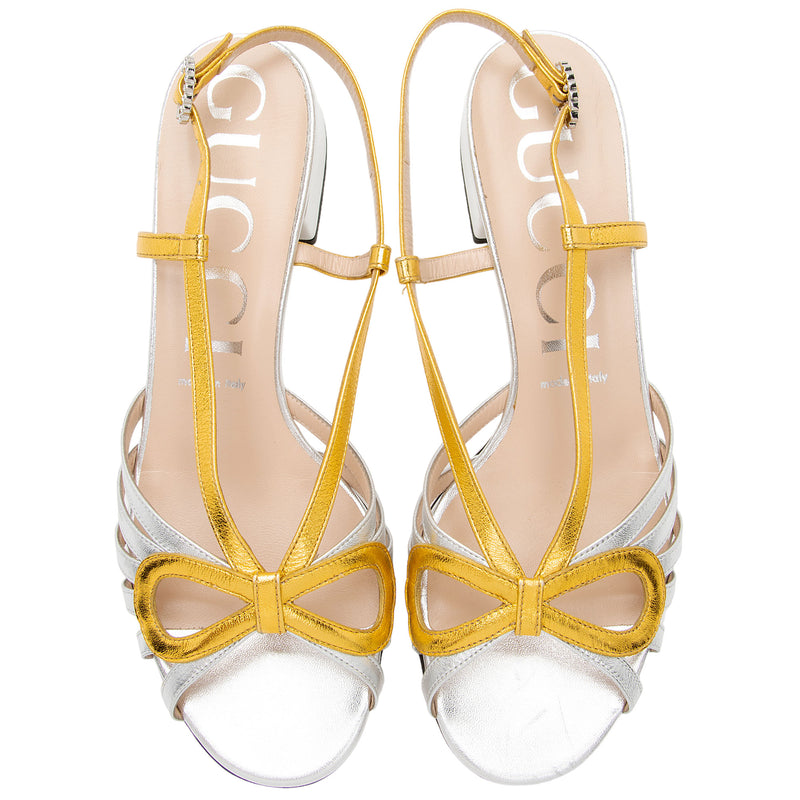 Gucci crystal bow outlet sandals