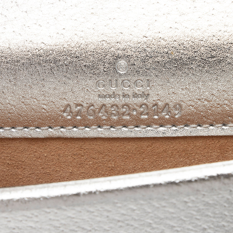 Gucci Metallic Leather Dionysus Super Mini Bag (SHF-PQUwUw)