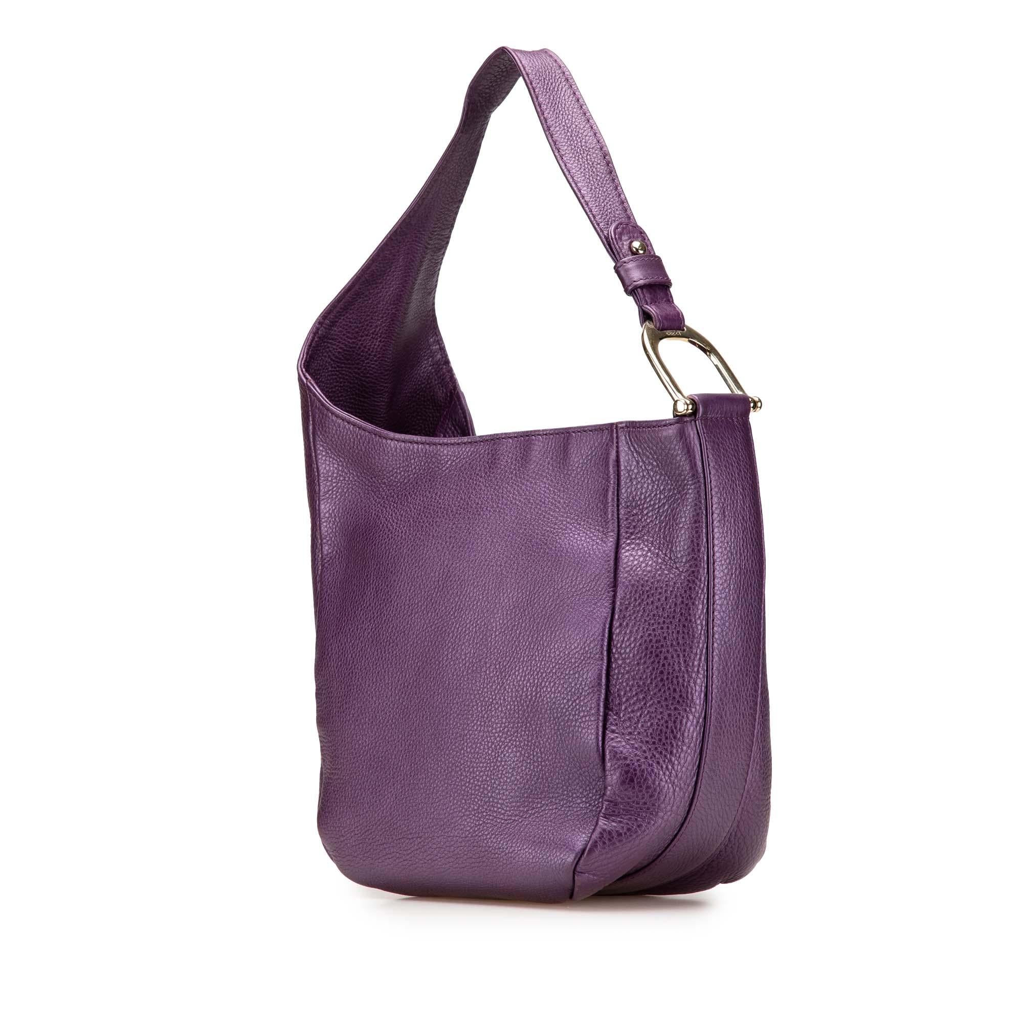 Gucci Metallic Leather Greenwich Hobo