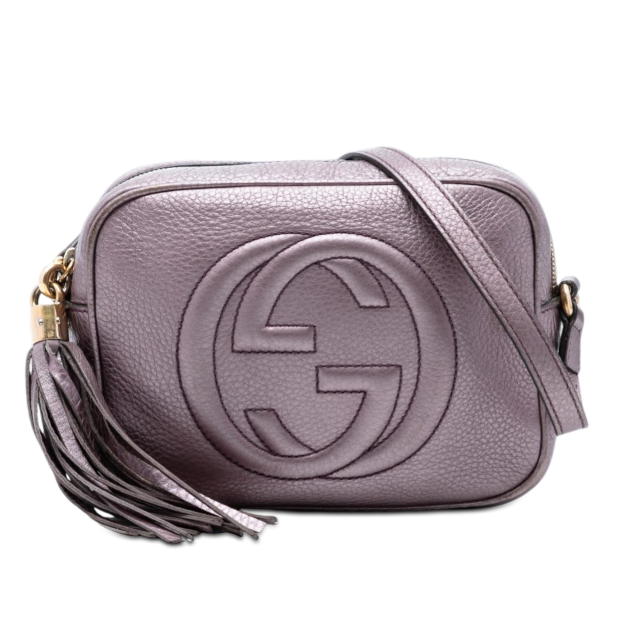 Gucci Metallic Leather Soho Disco Crossbody