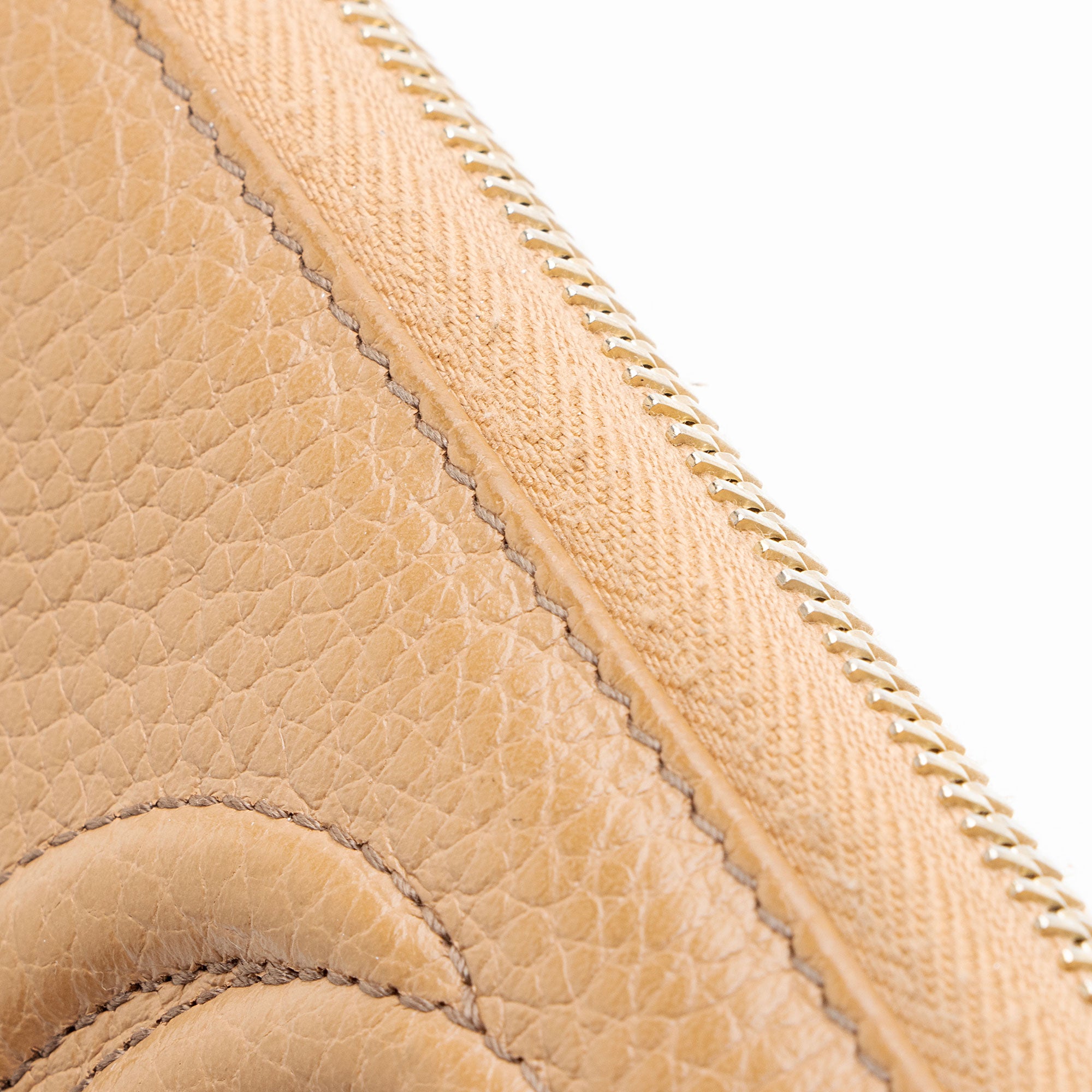 Gucci Leather Soho Zip Around Wallet