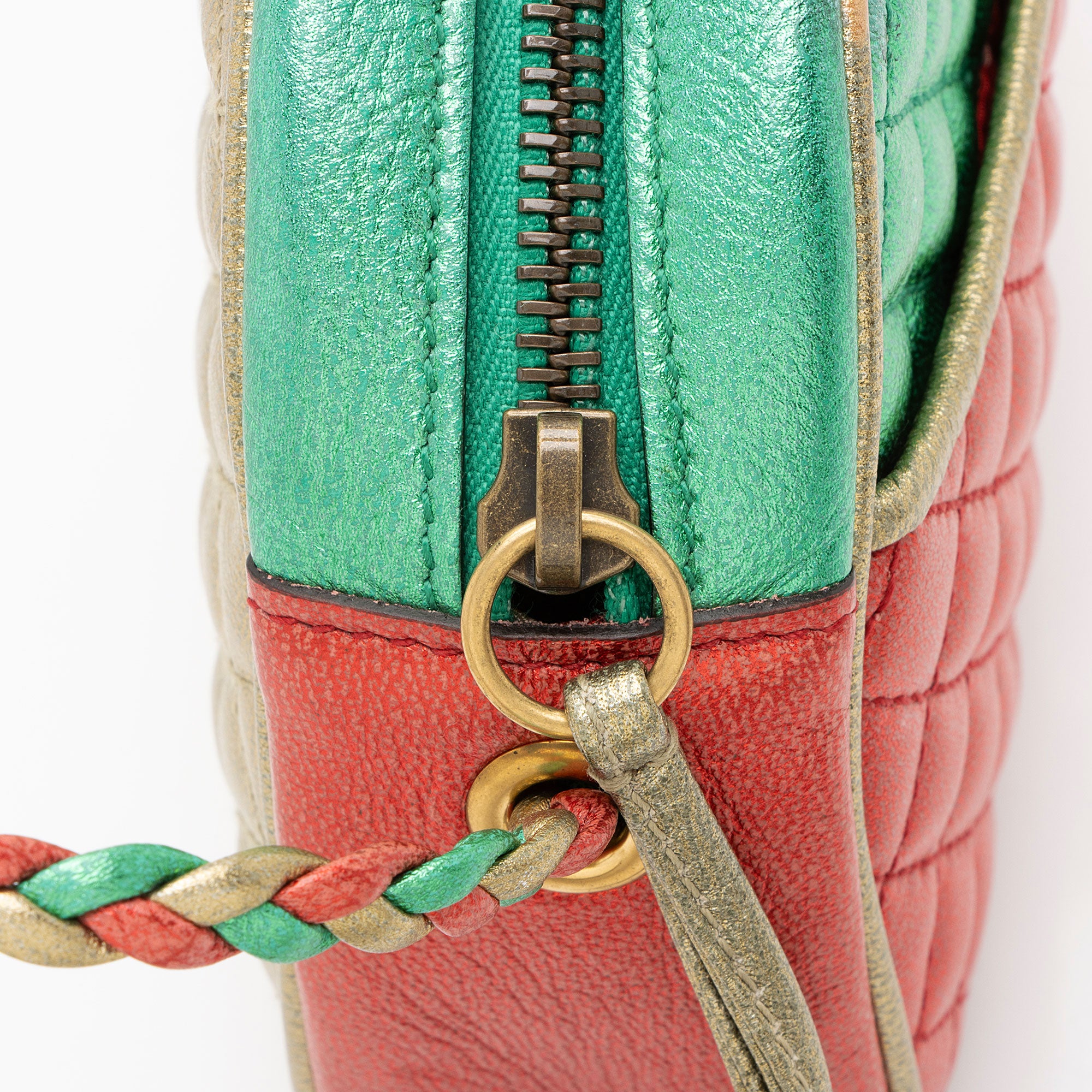 Gucci Metallic Leather Trapuntata Mini Bag