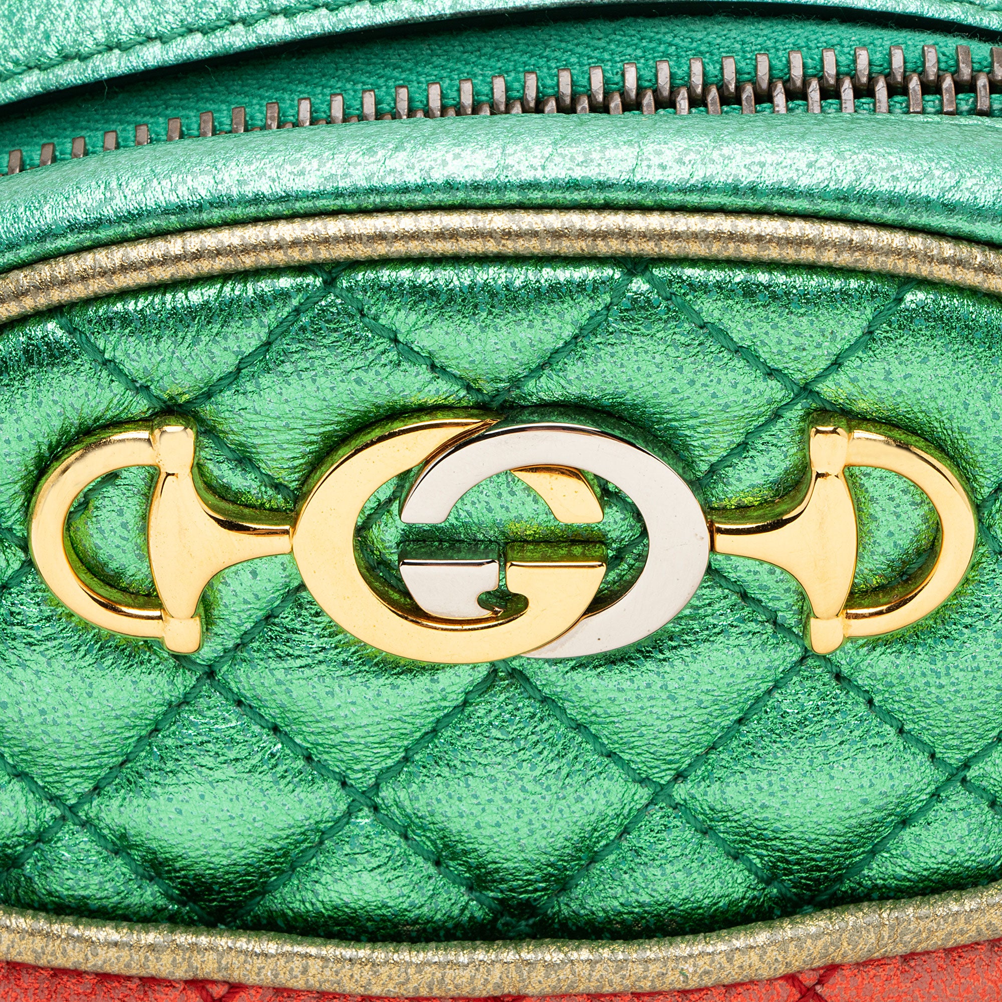 Gucci Metallic Leather Trapuntata Mini Bag