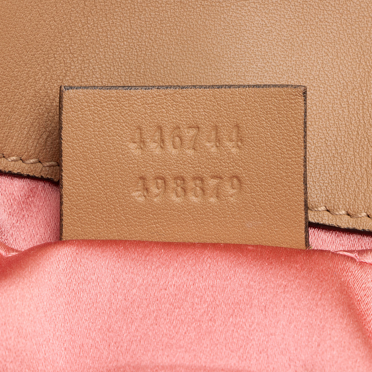 Gucci Metallic Matelasse Leather Pearl GG Marmont Small Flap Bag