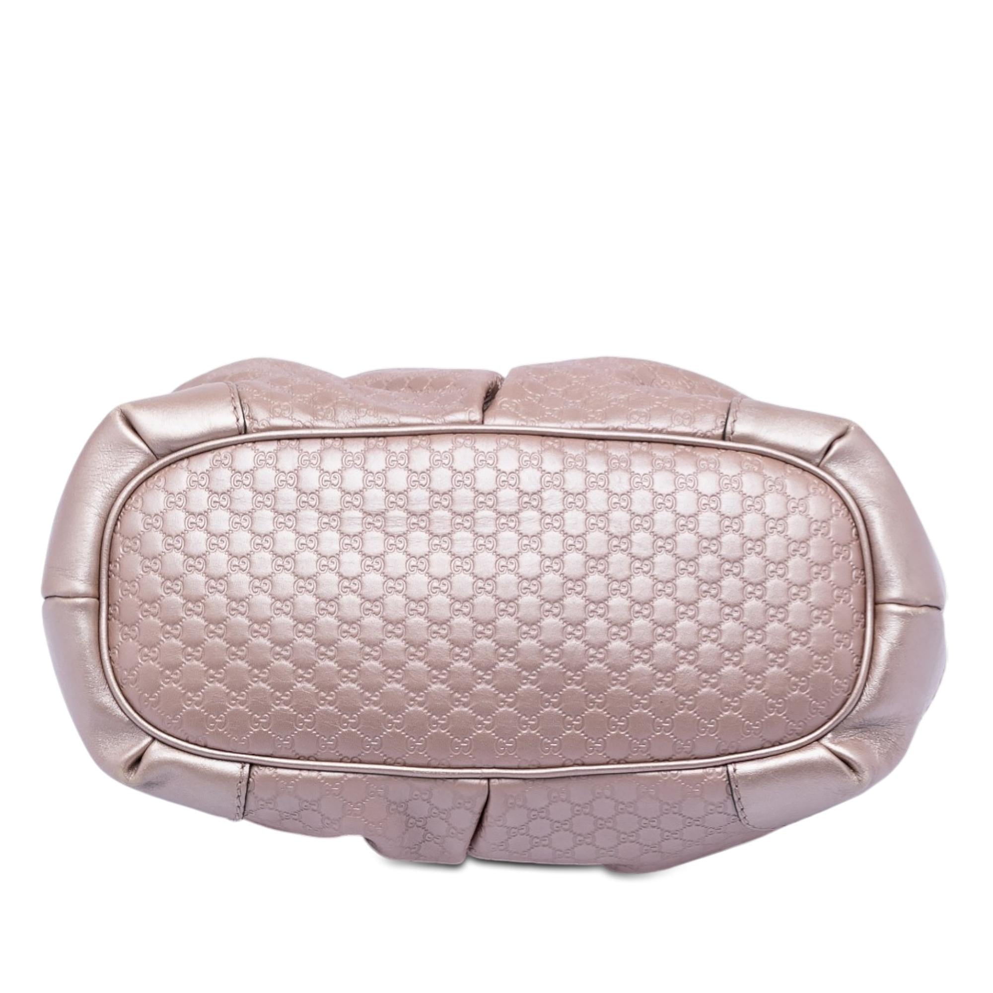 Gucci Metallic Microguccissima Sukey Satchel