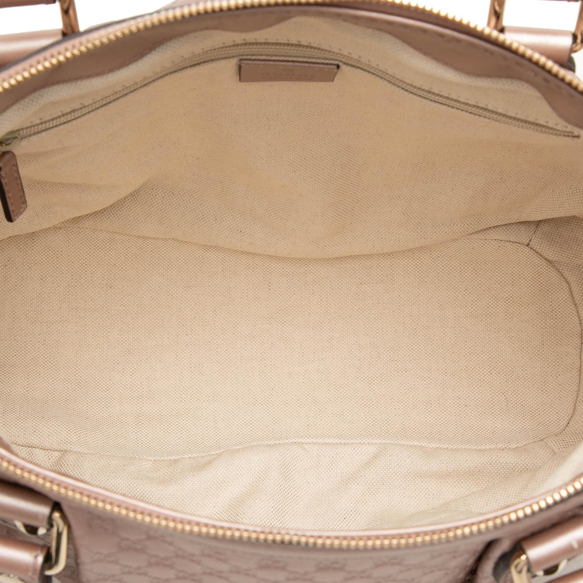 Gucci Metallic Microguccissima Sukey Satchel