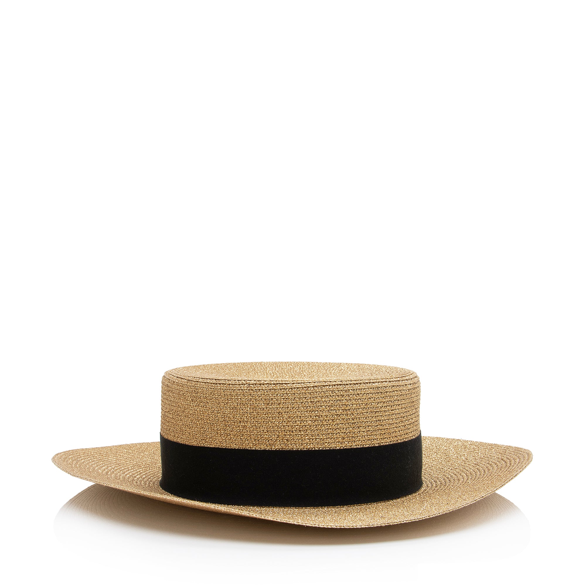 Gucci Metallic Woven Lame Bee Papier Hat - Size S (SHF-r9ceUx)