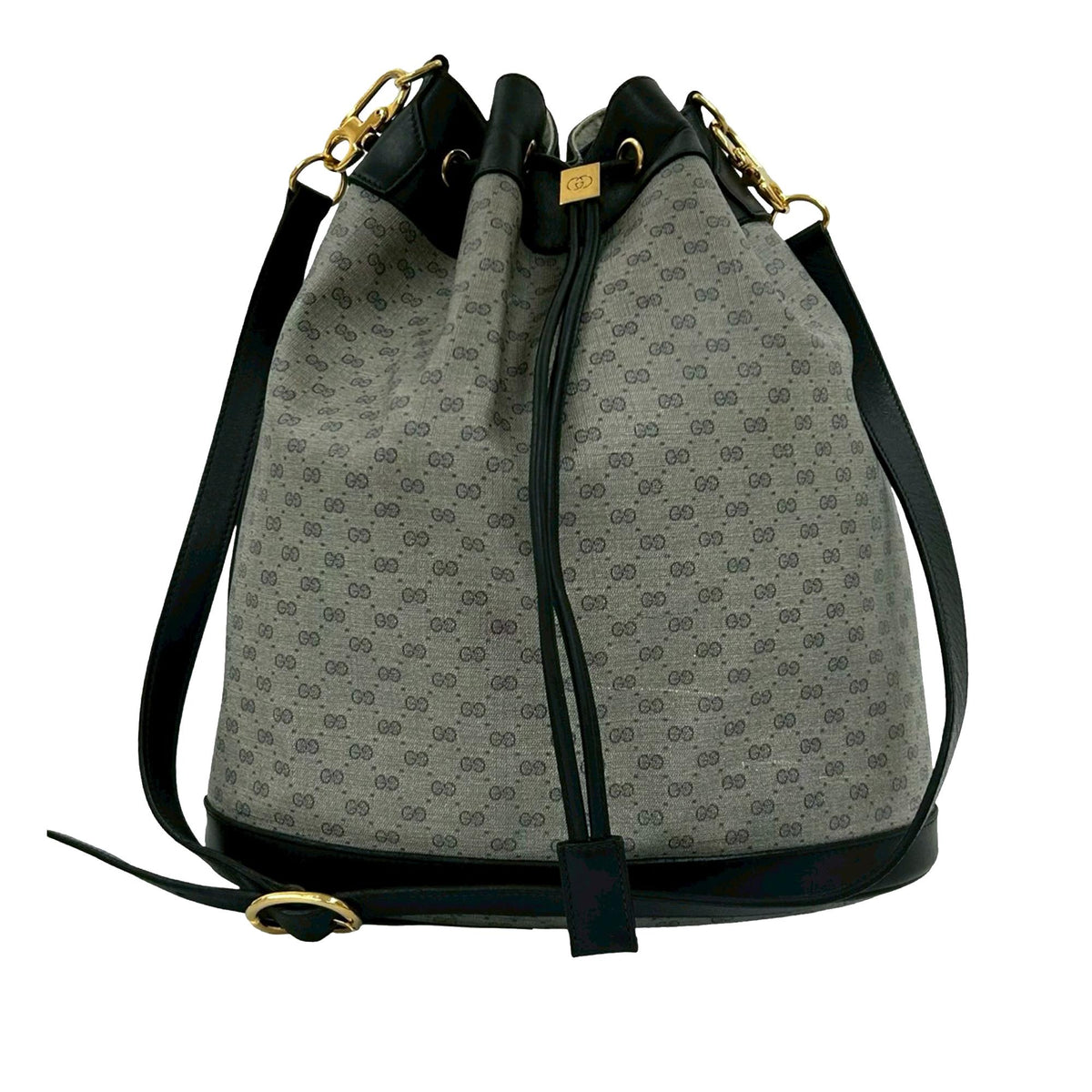 Gucci Micro GG Supreme Drawstring Bucket Bag