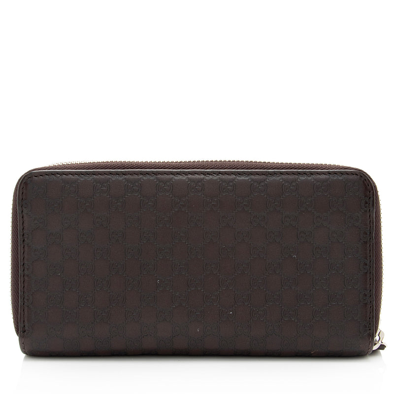 Gucci Microguccissima Leather Double Zip Around Large Organizer Wallet (SHF-EIQfg7)