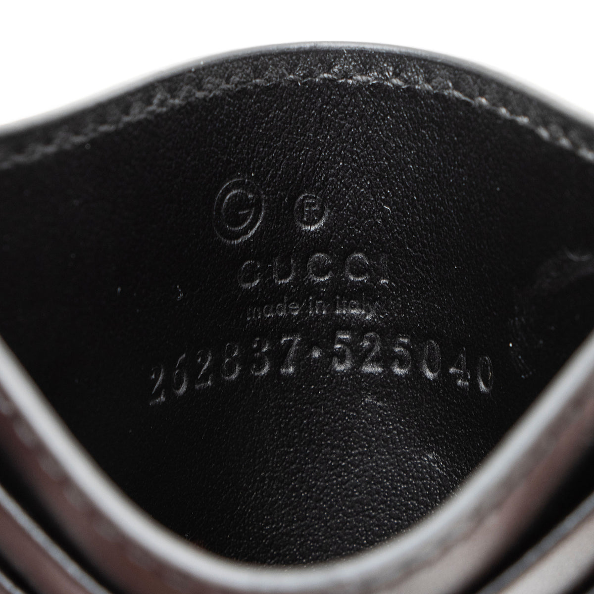 Gucci Microguccissima Leather Signature Card Case