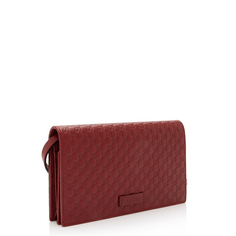 Gucci Gucci GG micro guccissima leather card holder