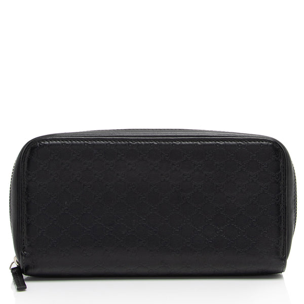 Gucci Microguccissima Leather Zip Around Wallet (SHF-hxo3sm)