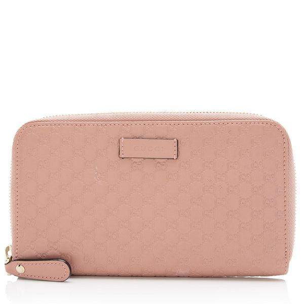 Gucci Microguccissima Leather Zip Wallet (SHF-23832)