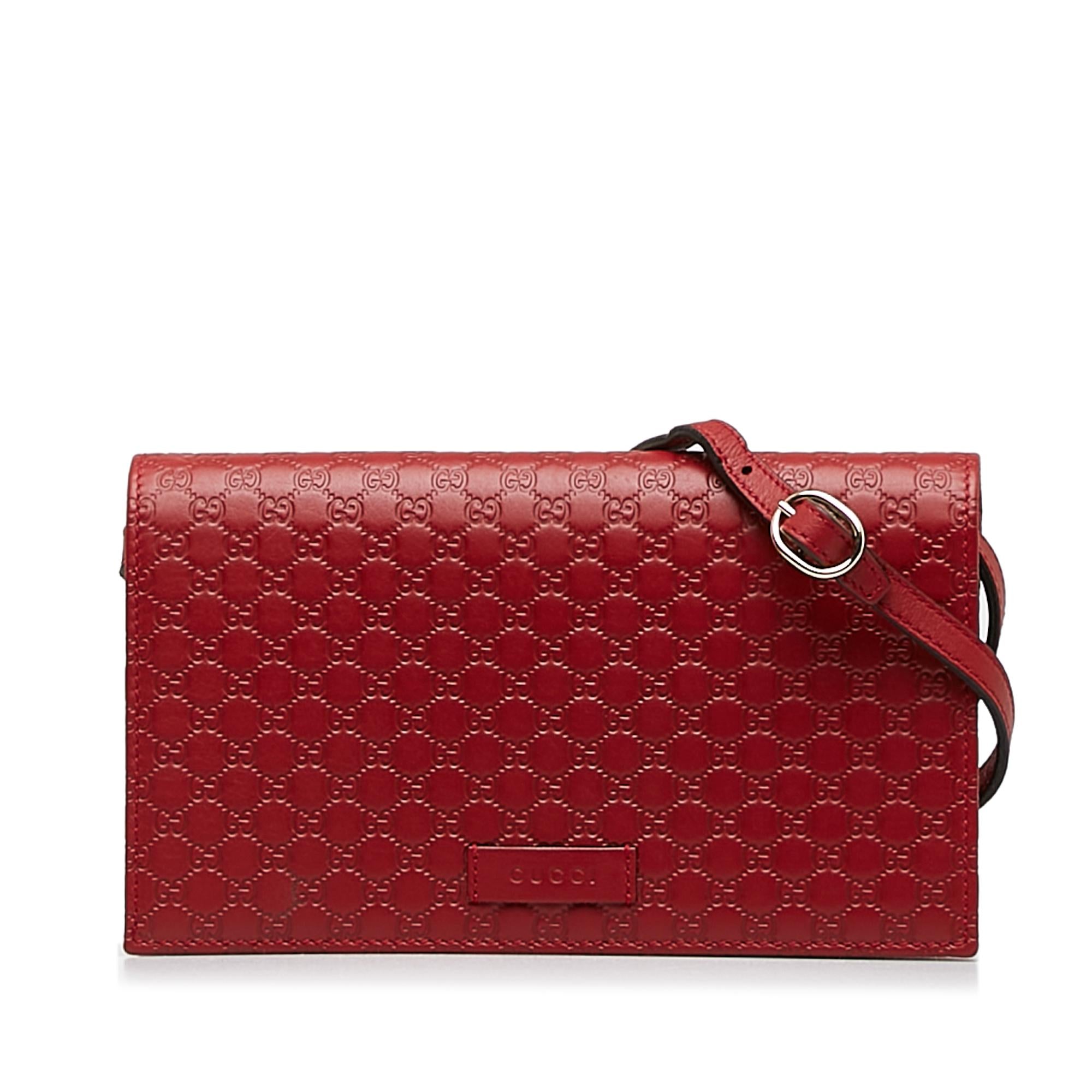 Gucci Microguccissima Long Wallet on Strap (SHG-z0yBHj)