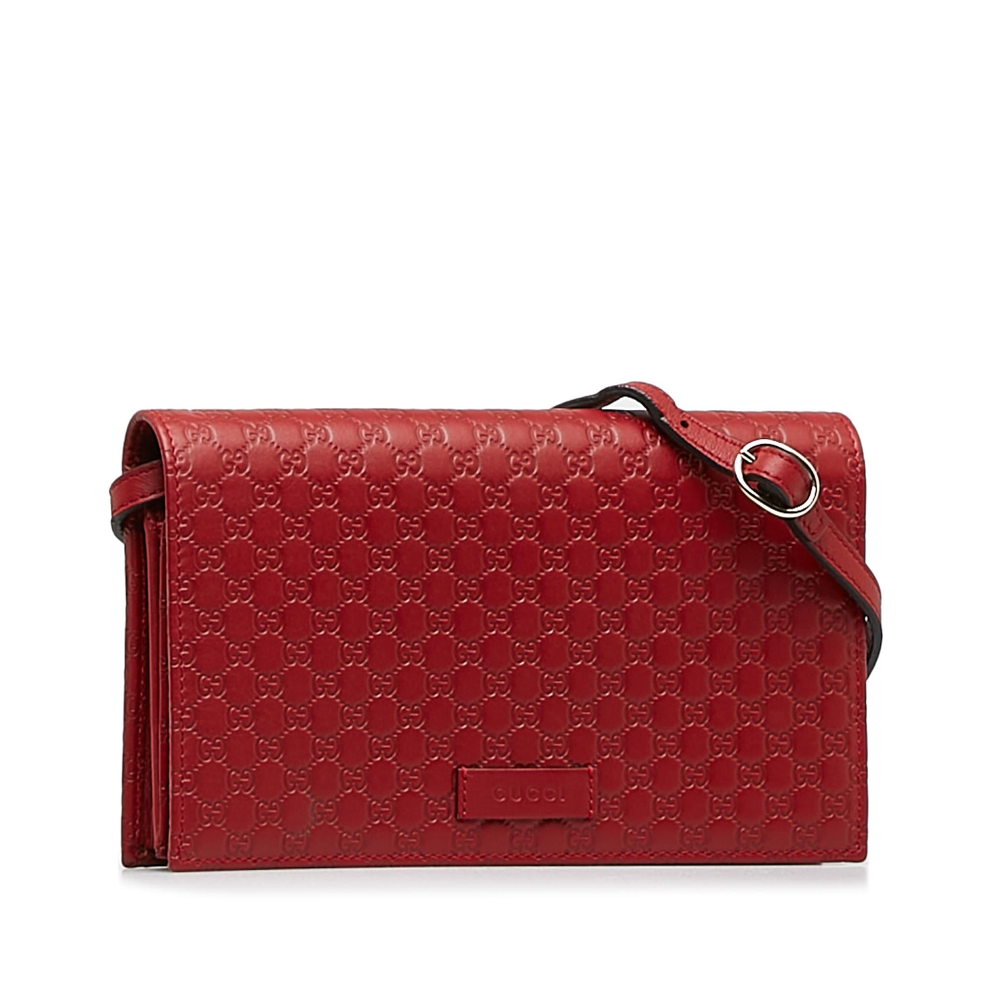 Gucci Microguccissima Long Wallet on Strap (SHG-z0yBHj)