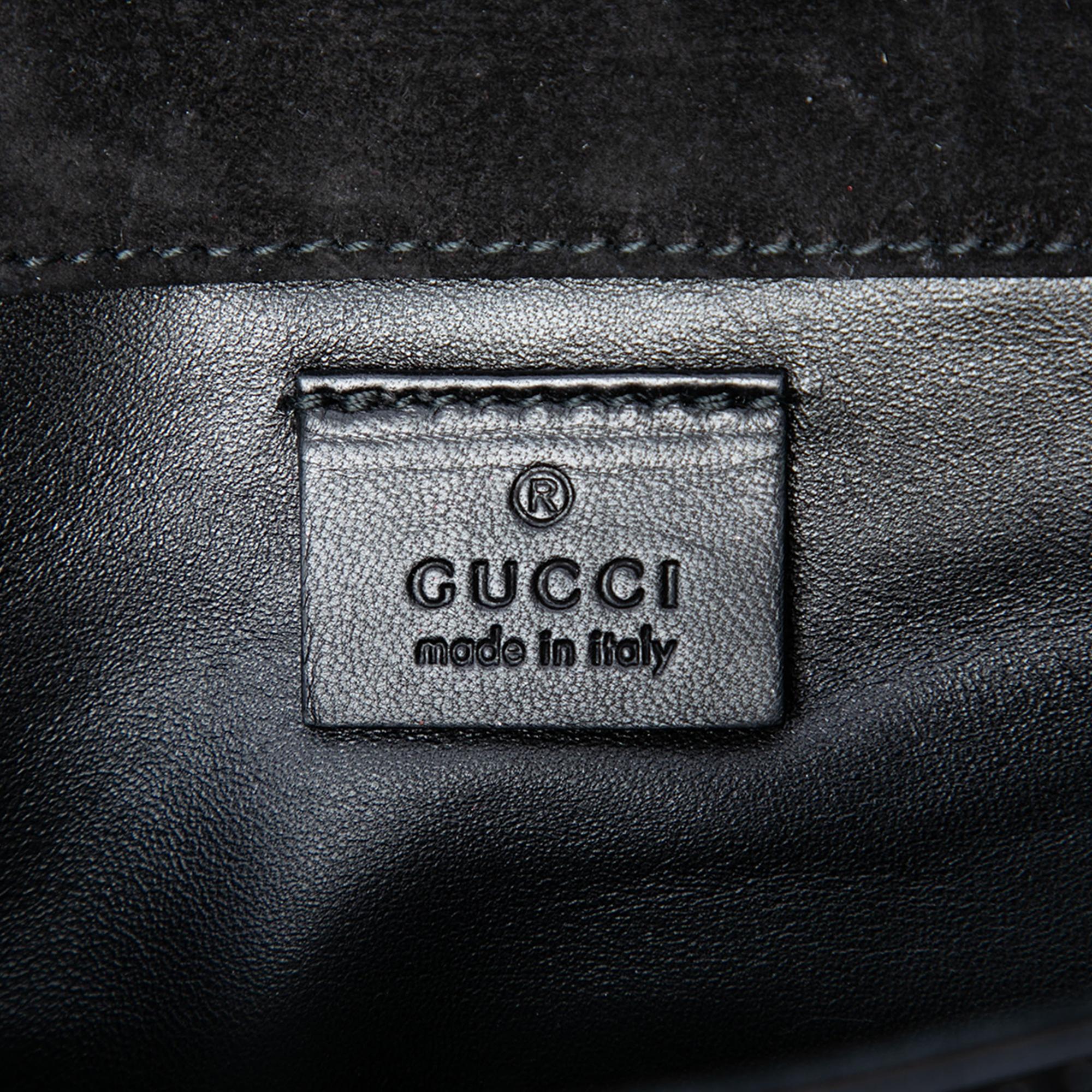 Gucci Microguccissima Patent Broadway Clutch