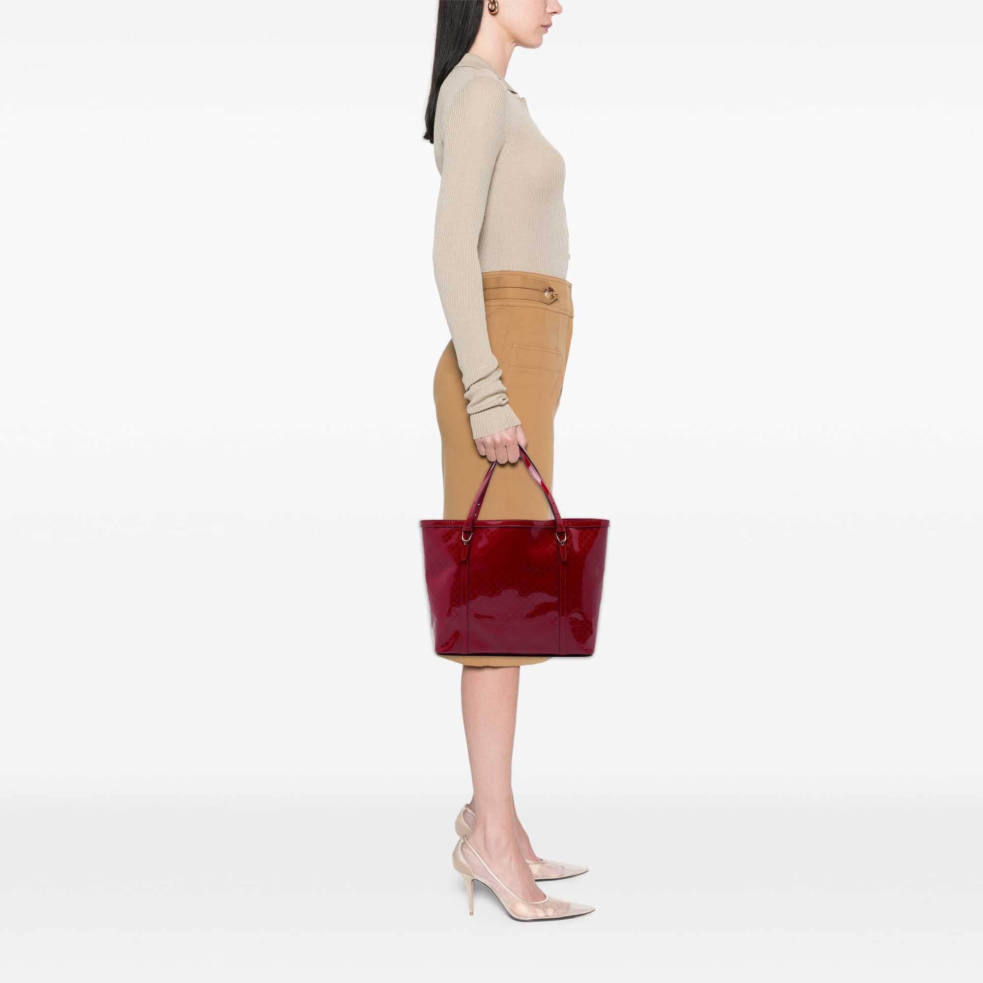 Gucci Microguccissima Patent Nice Tote
