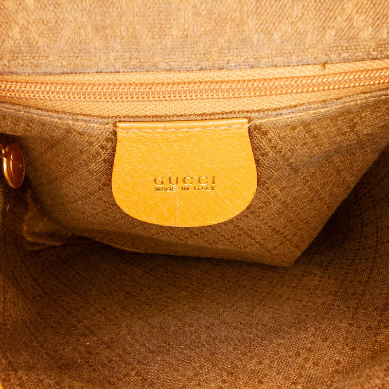 Gucci Mini Bamboo Leather Backpack (SHG-rseFEI)
