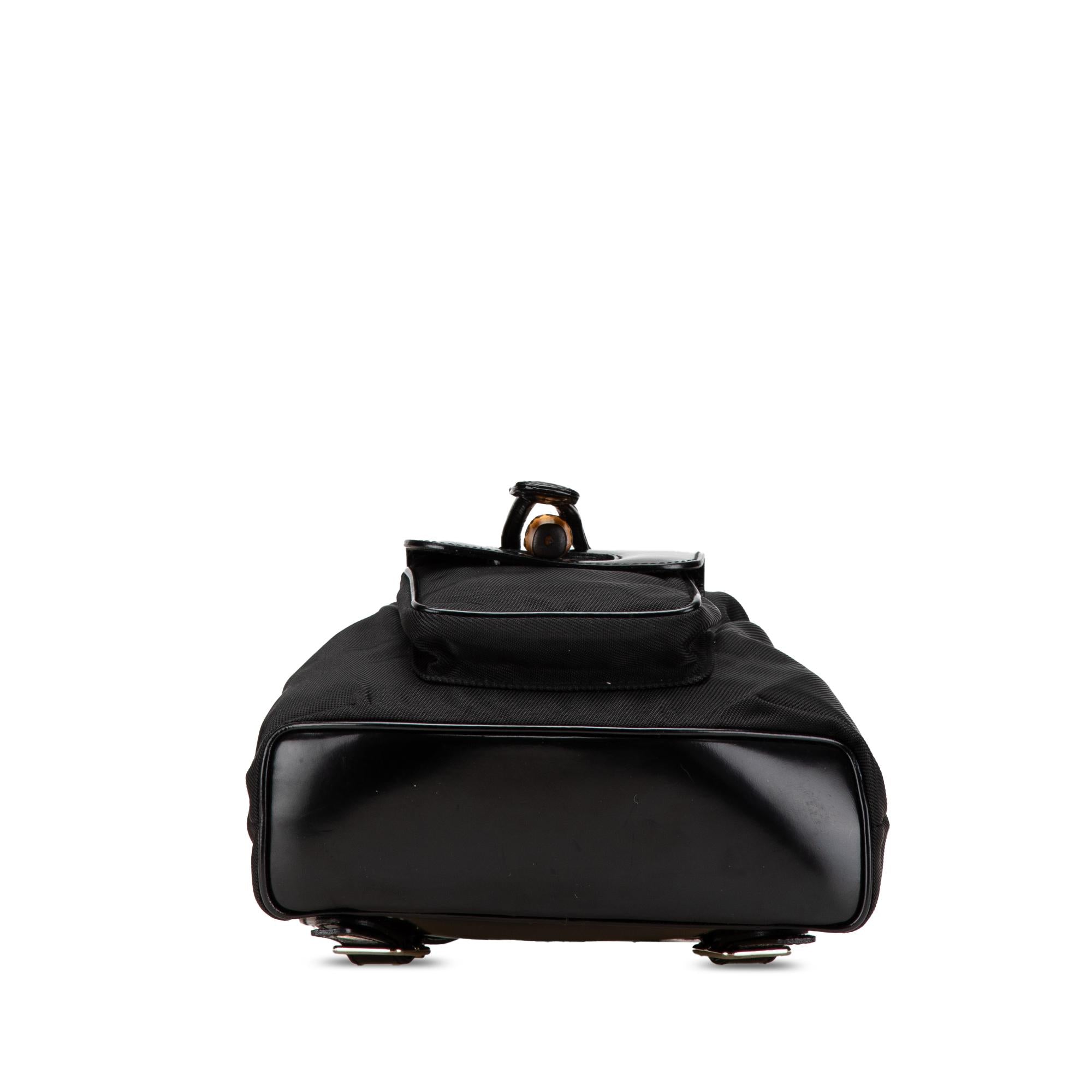 Gucci Mini Bamboo Nylon Backpack