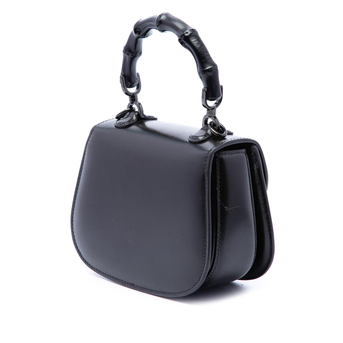 Gucci Mini Calfskin 1947 Bamboo Top Handle Bag