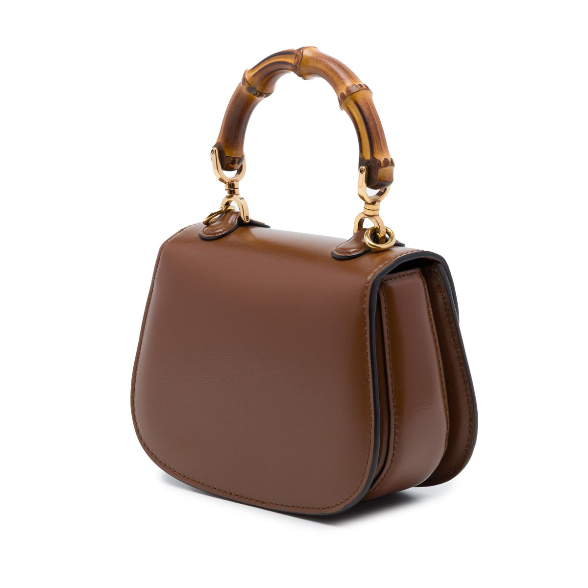 Gucci Mini Calfskin 1947 Bamboo Top Handle Bag