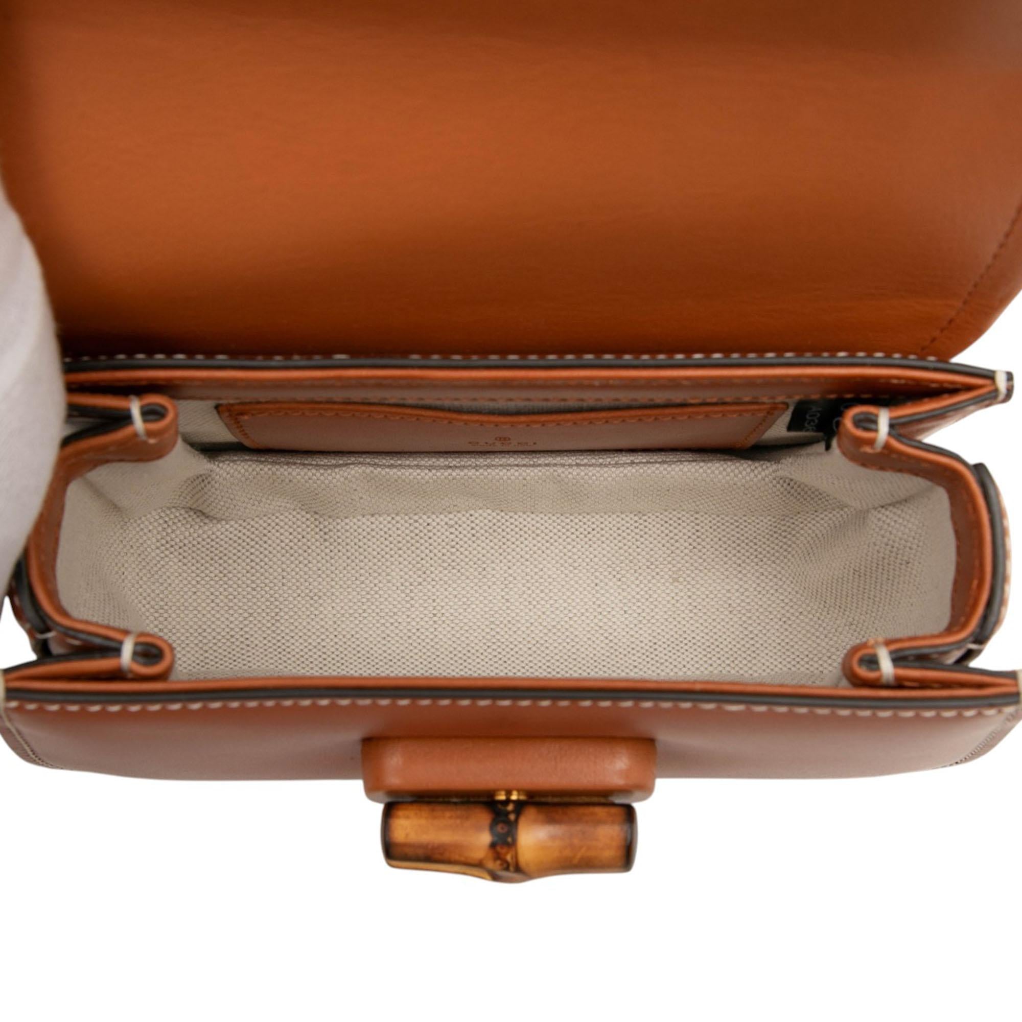 Gucci Mini Calfskin Bamboo 1947 Belt Bag