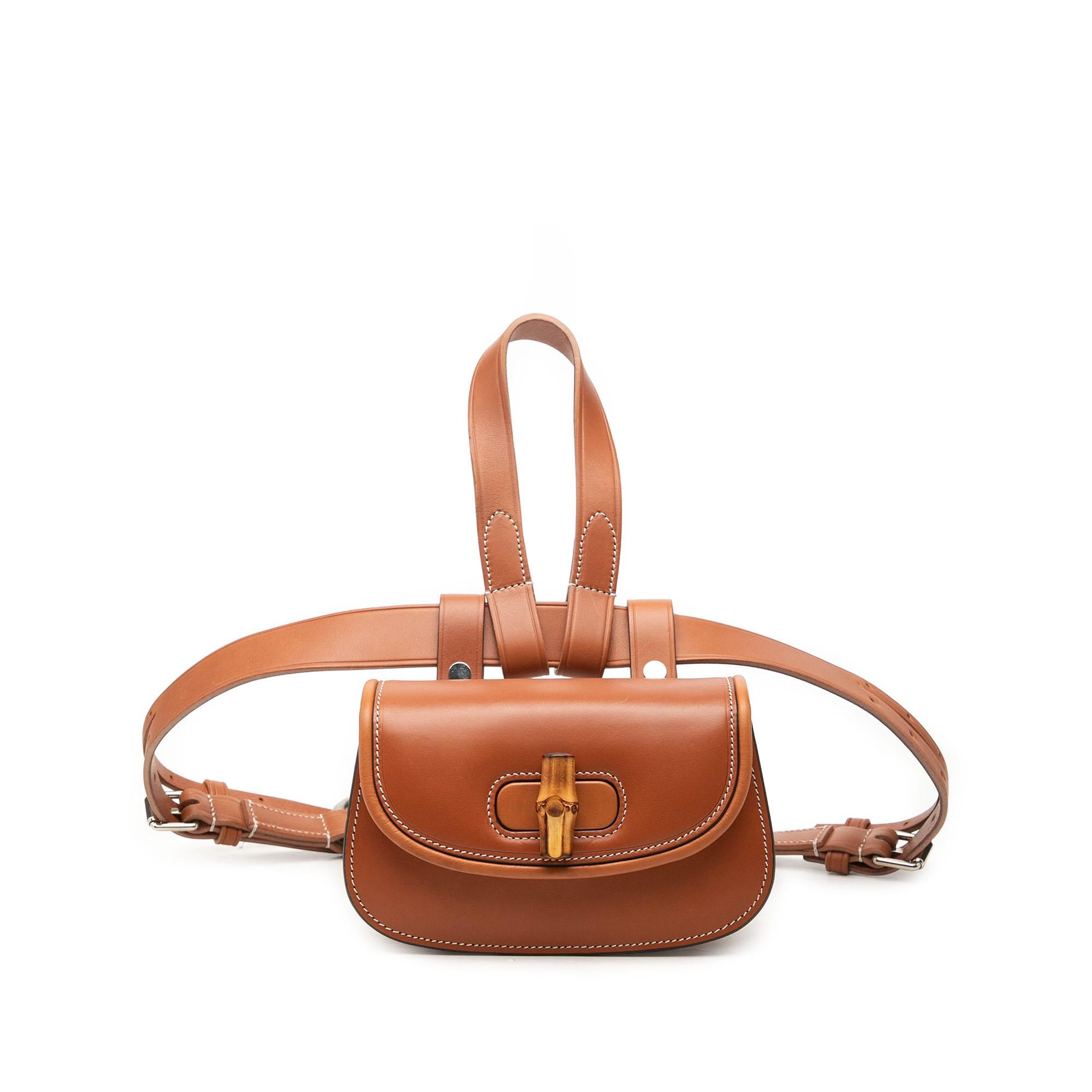 Gucci Mini Calfskin Bamboo 1947 Belt Bag