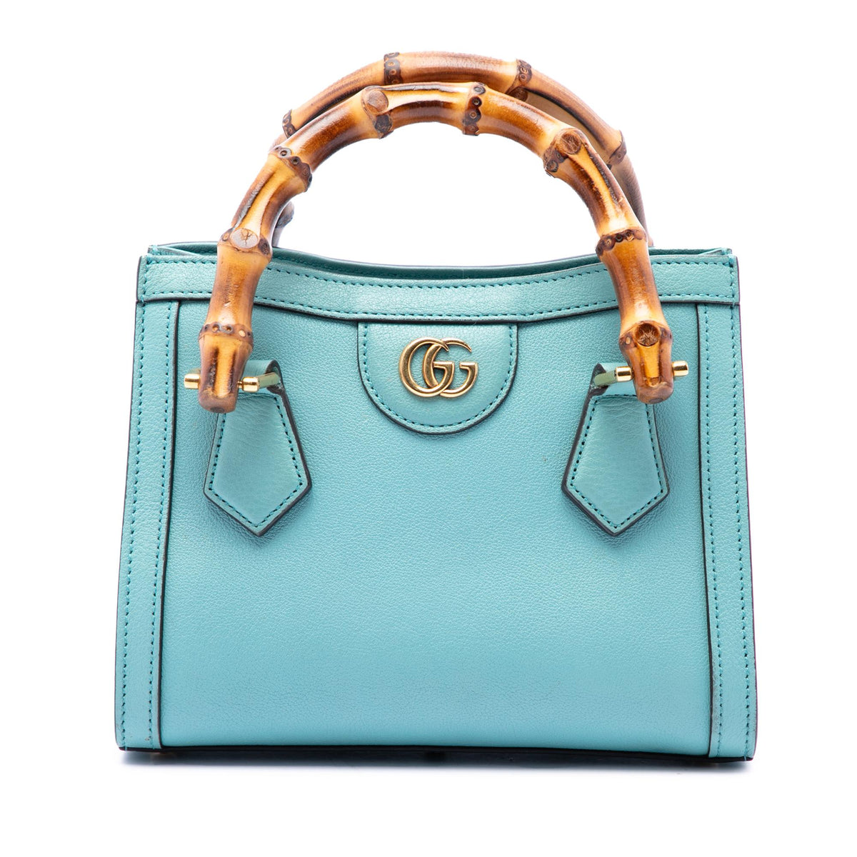 Gucci Mini Calfskin Bamboo Diana Satchel