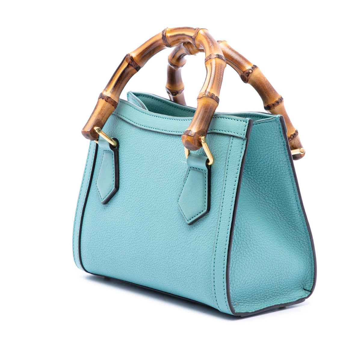 Gucci Mini Calfskin Bamboo Diana Satchel