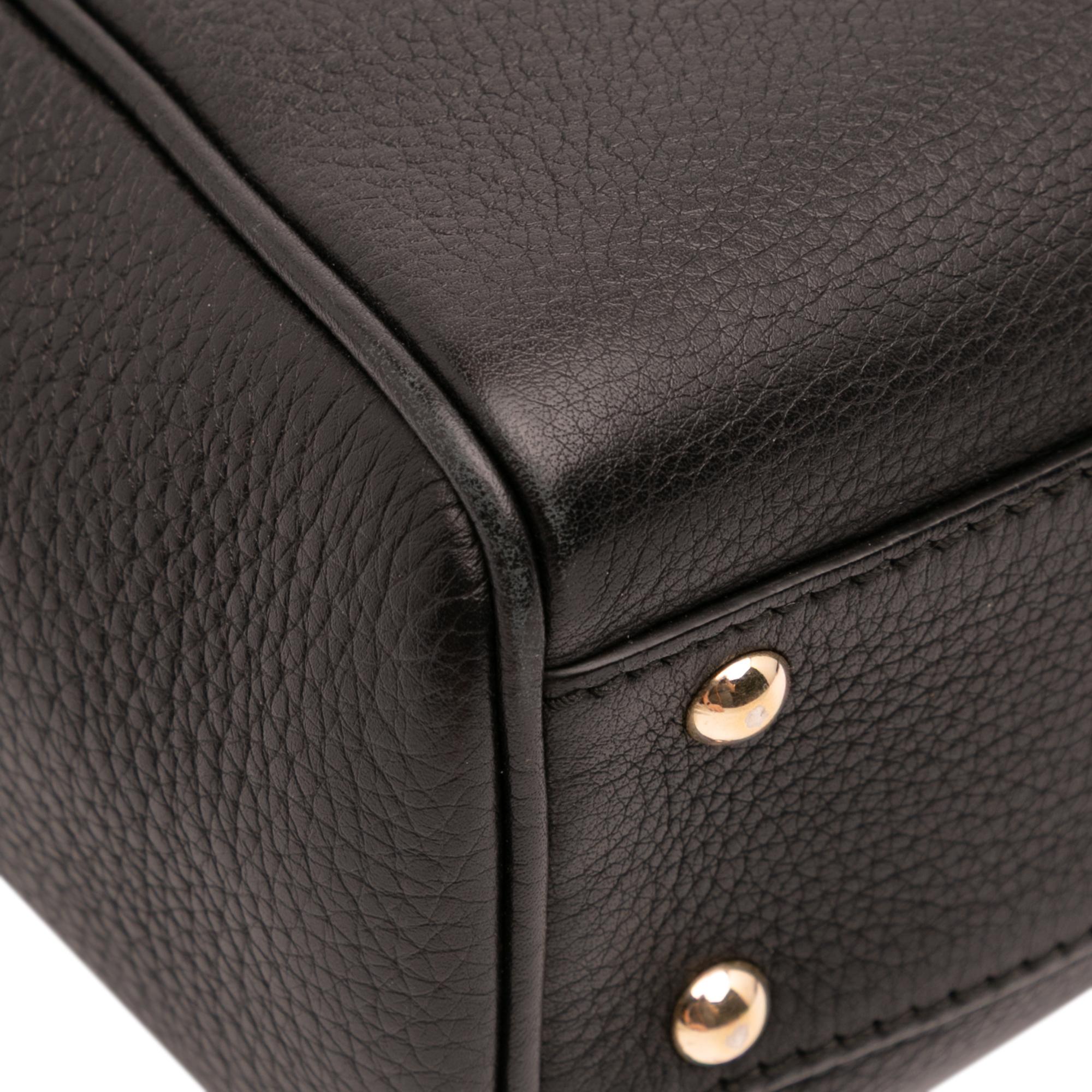 Gucci Mini Calfskin Bamboo Shopper Satchel