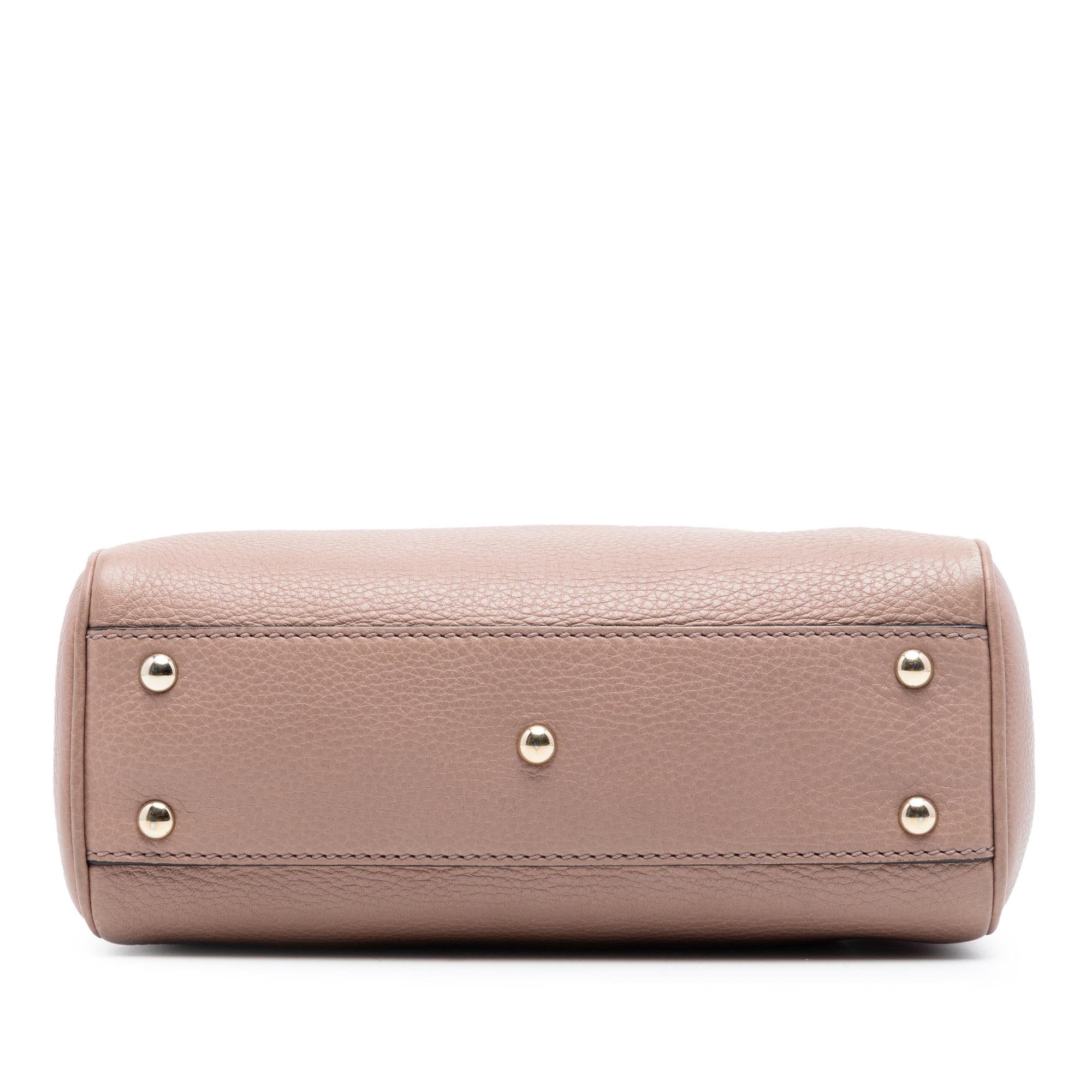 Gucci Mini Calfskin Bamboo Shopper Satchel