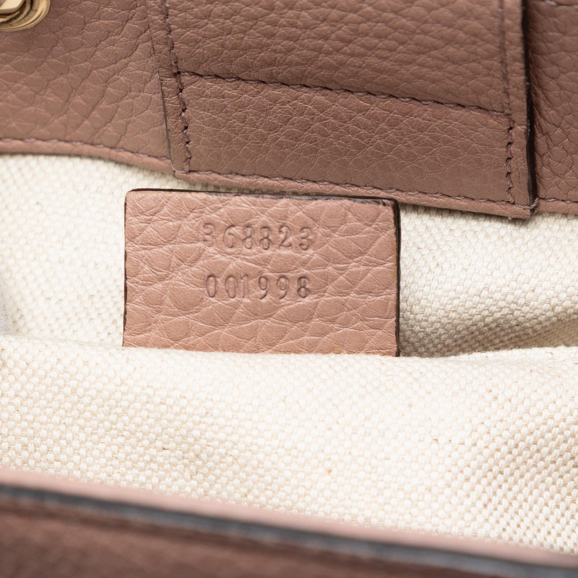 Gucci Mini Calfskin Bamboo Shopper Satchel