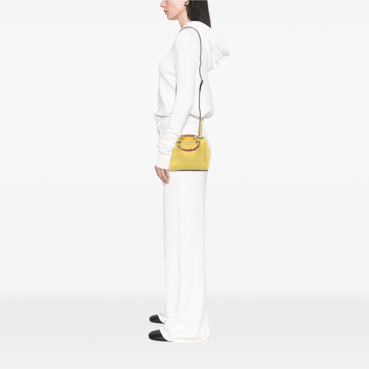 Gucci Mini Calfskin Bamboo Shopper Satchel