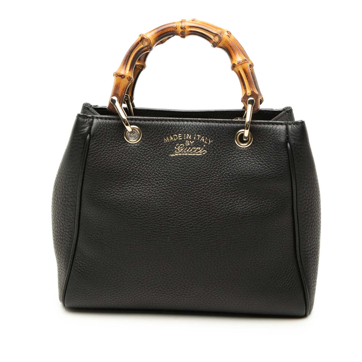 Gucci Mini Calfskin Bamboo Shopper Satchel