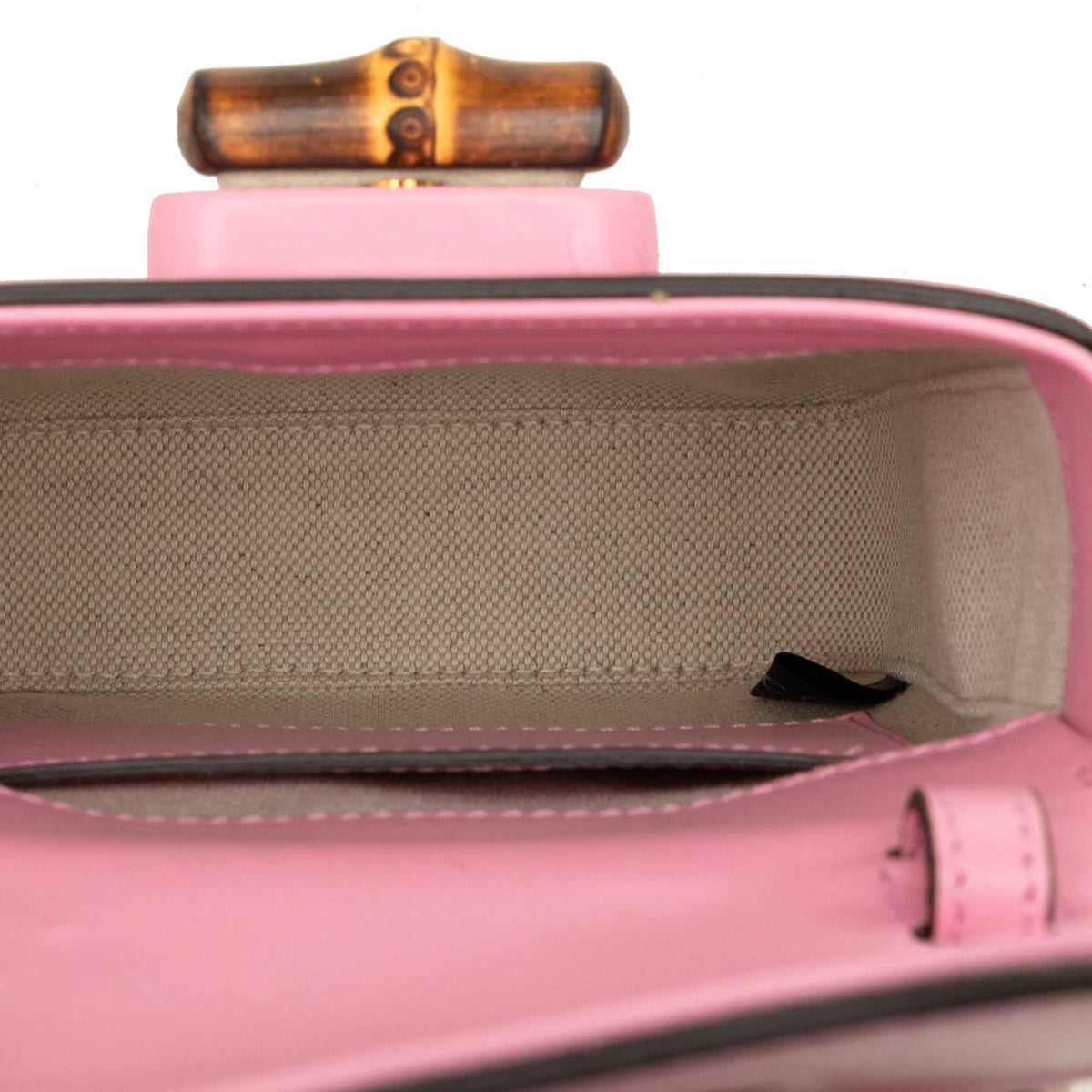 Gucci Mini Calfskin Bamboo Top Handle Bag