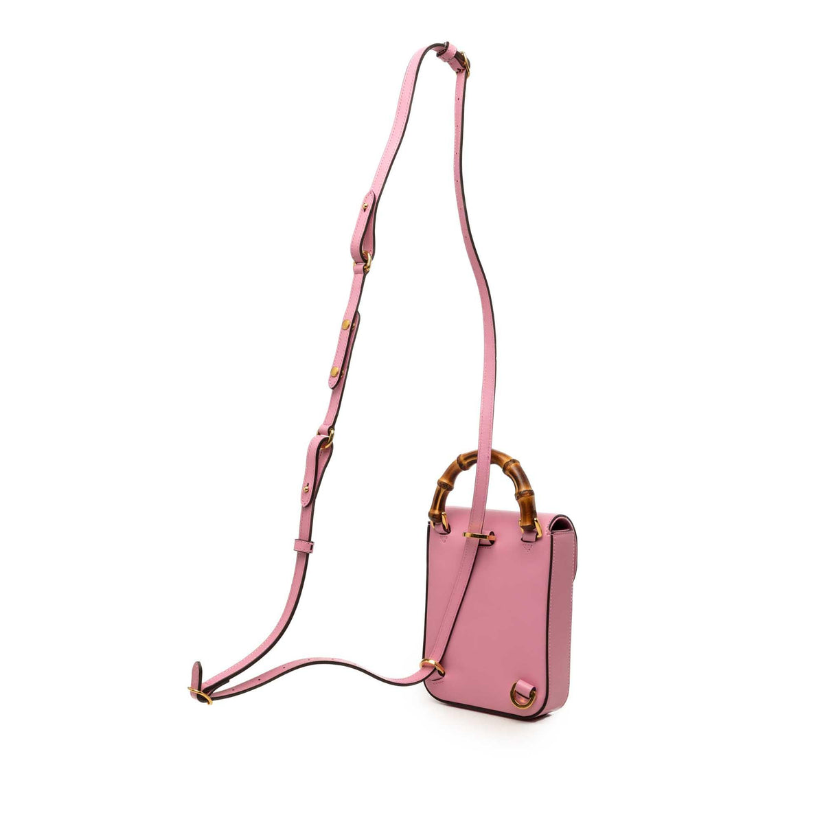 Gucci Mini Calfskin Bamboo Top Handle Bag